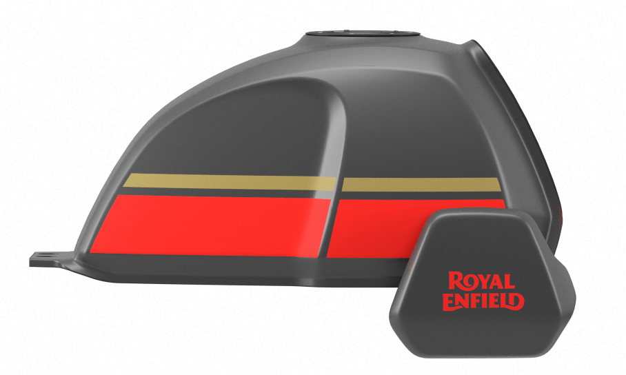 royal enfield scram 411 Blazing Black colour tank