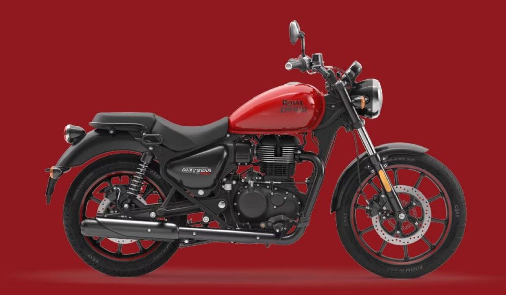 royal enfield Meteor 350 fireball Red colour