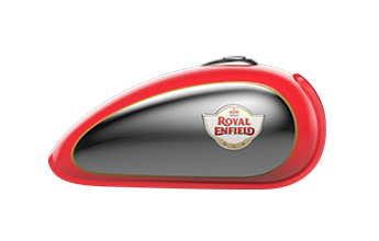 Royal Enfield Classic 350 chrome red Tank