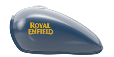 royal enfield Meteor 350 Fireball Blue colour tank