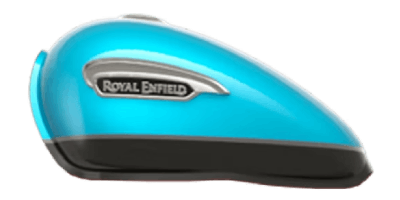 royal enfield Meteor 350 supernova blue color tank