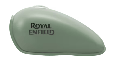 royal enfield Meteor 350 fireball matt green colour tank